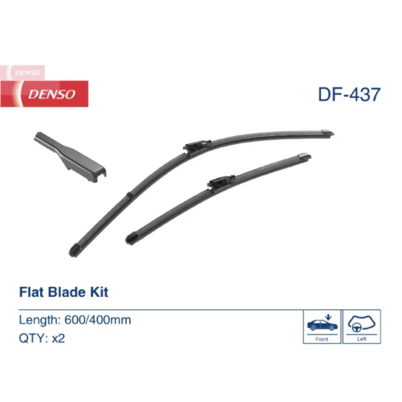 Pióra wycieraczek przód Denso Flat do Renault Sandero | Stepway 3 DJF BJI hatchback 2021- - 600 mm & 400 mm (2 szt) Tylko do końca tygodnia