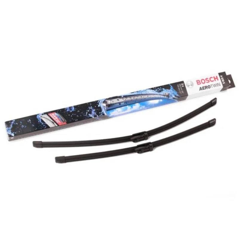 Łatwy zwrot Pióra wycieraczek przód BOSCH AeroTwin do Audi A6 C7 sedan 2011-2018 - 650 mm & 530 mm (2 szt)