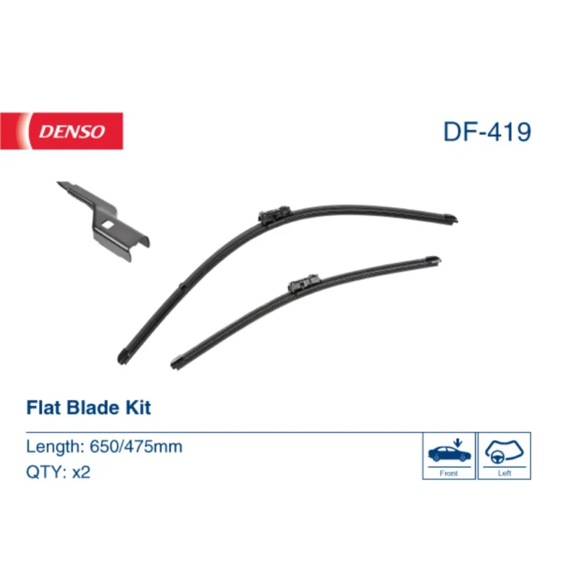Kup online Pióra wycieraczek przód Denso Flat do BMW Seria 5 G31 Touring kombi 2017-2023 - 650 mm & 475 mm (2 szt)
