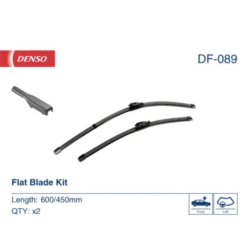 Pióra wycieraczek przód Denso Flat do Dacia Duster 1 HS SUV 12.2016-05.2018 polaczenie oryginalne 2016-2018 - 600 mm & 450 mm (2 szt) Popularny