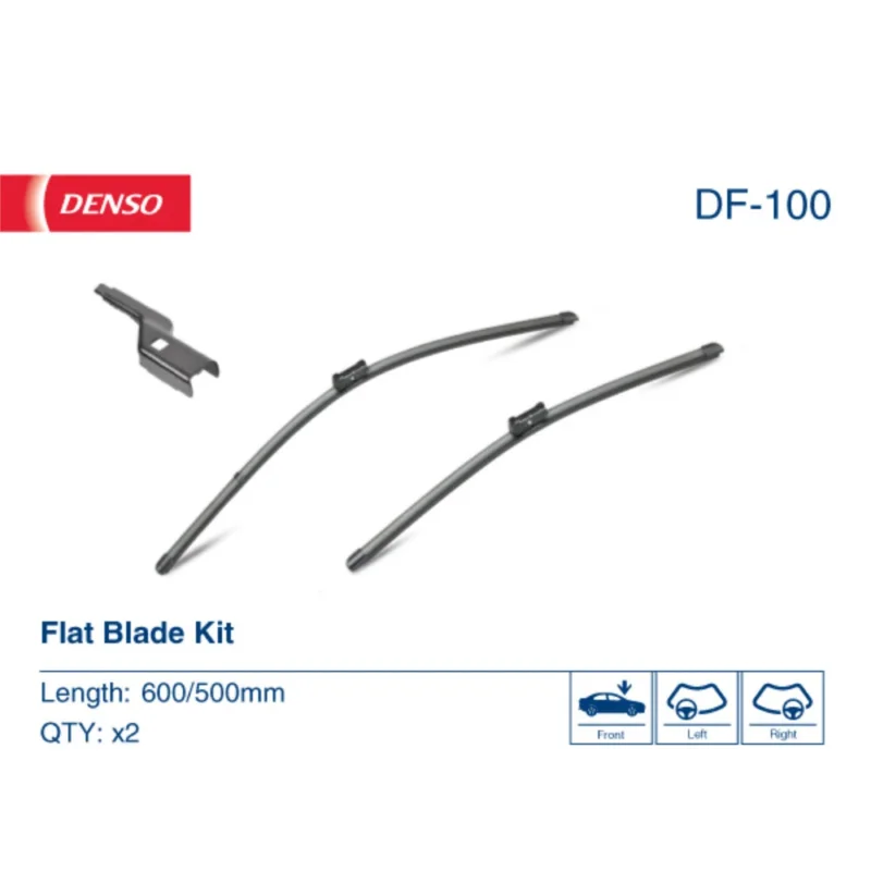 Pióra wycieraczek przód Denso Flat do Toyota Camry V80 XV80 sedan 2024- - 600 mm & 500 mm (2 szt) Szybka wysyłka