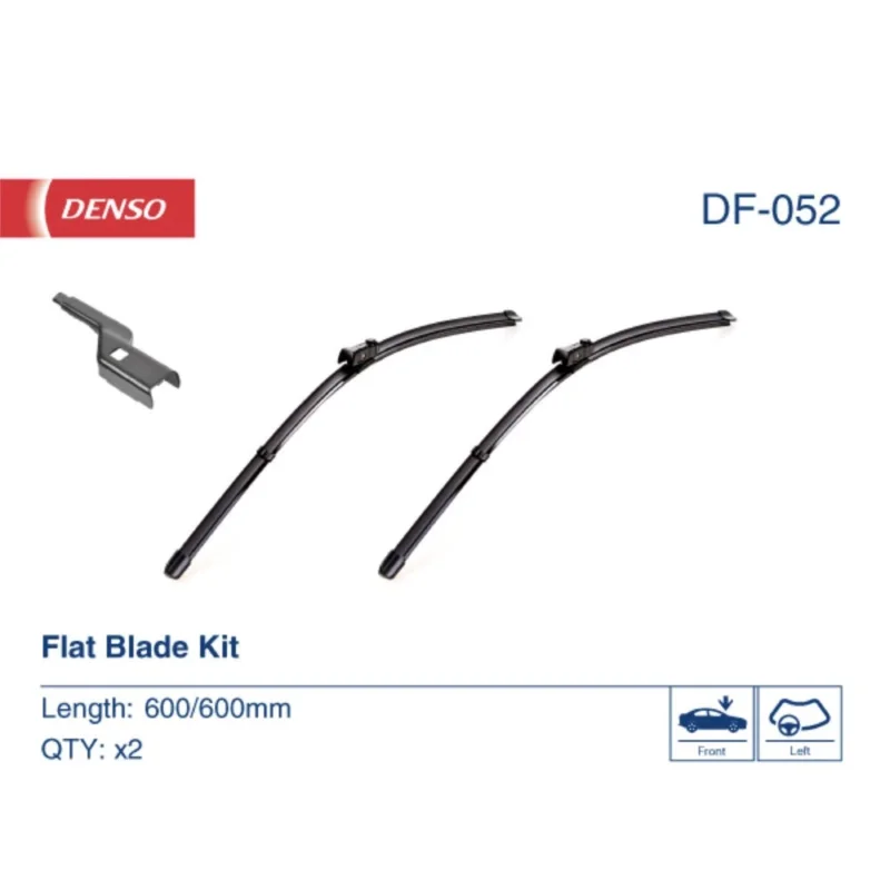 Pióra wycieraczek przód Denso Flat do VW Transporter T6 1 drzwi z tylu 2015- - 600 mm & 600 mm (2 szt) Oferta czasowa