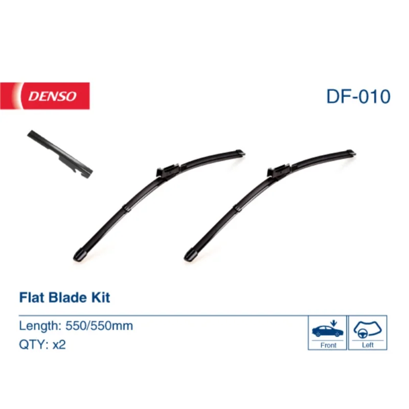 Pióra wycieraczek przód Denso Flat do Audi A6 Avant C6 kombi 2005-2011 - 550 mm & 550 mm (2 szt) Oferta czasowa