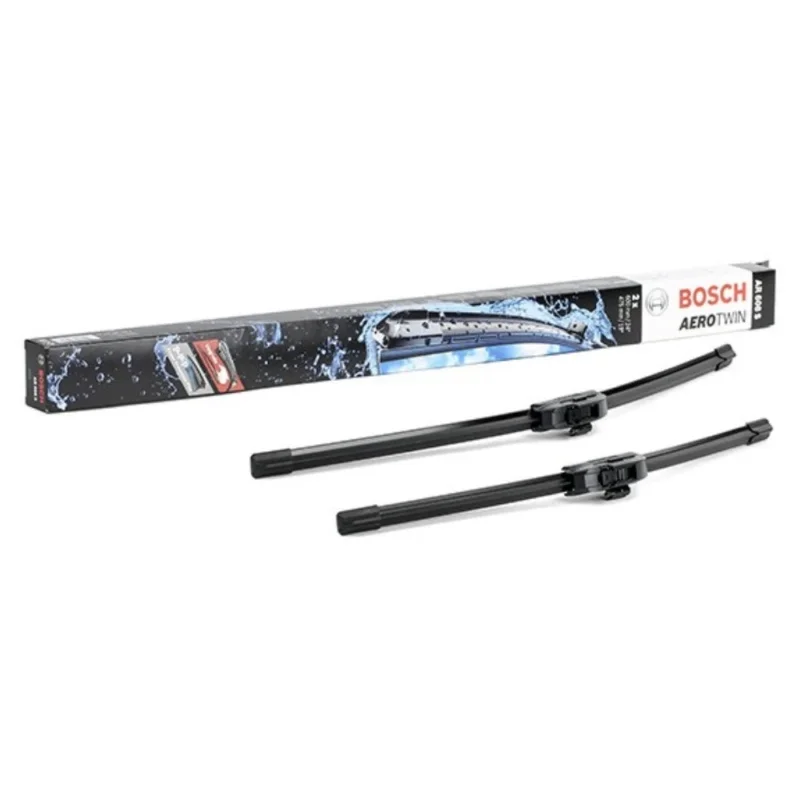 Pióra wycieraczek przód BOSCH AeroTwin do Jaguar XJ X350 sedan ze zintegrowanym spryskiwaczem 2003-2009 - 600 mm & 475 mm (2 szt) Tylko dziś