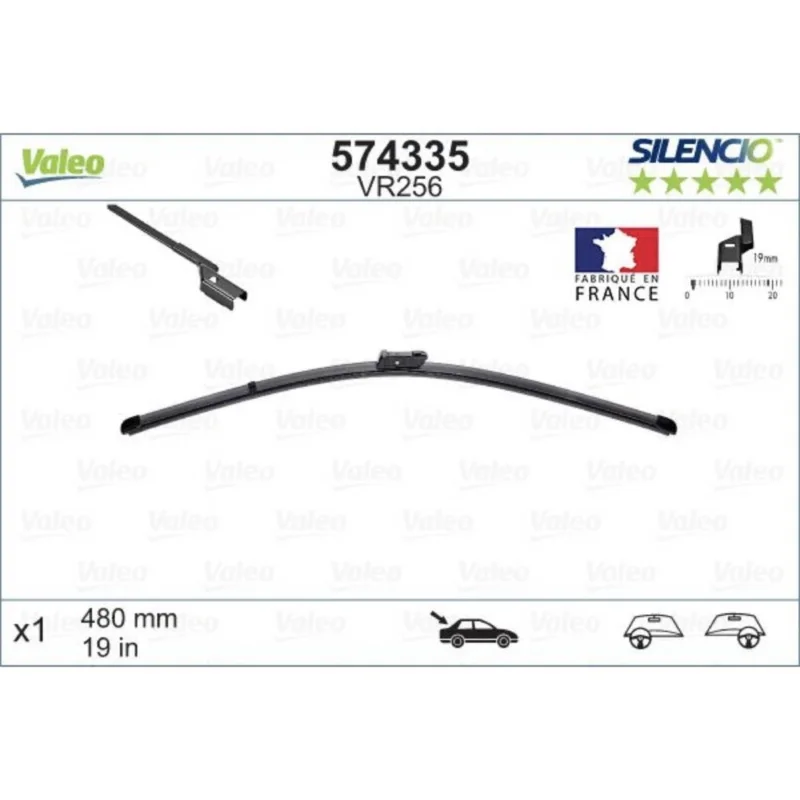 Wycieraczka na tyl Valeo Silencio Rear do Opel Insignia A liftback 2008-2017 - 475 mm (1 szt) Hit sprzedaży