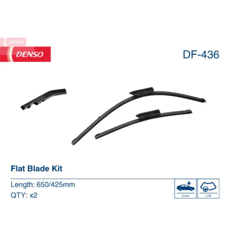Pióra wycieraczek przód Denso Flat do BMW Seria 2 F44 Gran Coupe 2019- - 650 mm & 425 mm (2 szt) Bezpieczne zakupy