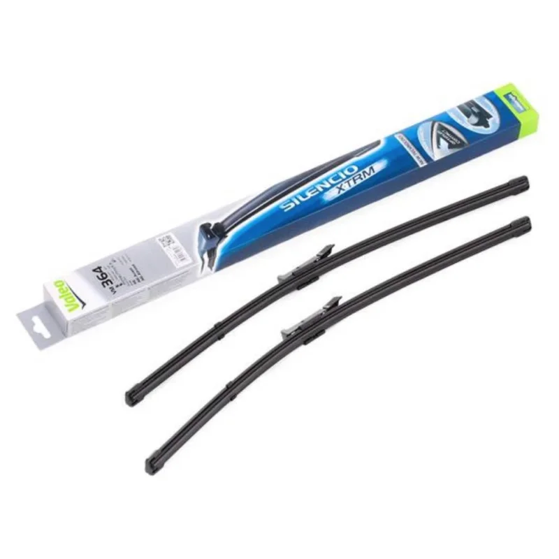 Pióra wycieraczek przód Valeo Silencio Flat do Audi A6 Allroad C6 kombi 2006-2011 - 550 mm & 550 mm (2 szt) Łatwy zwrot
