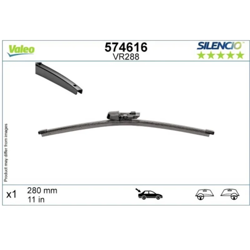 Wycieraczka na tyl Valeo Silencio Rear do Skoda Kodiaq SUV 06.2021- 2021- - 280 mm (1 szt) Zniżka
