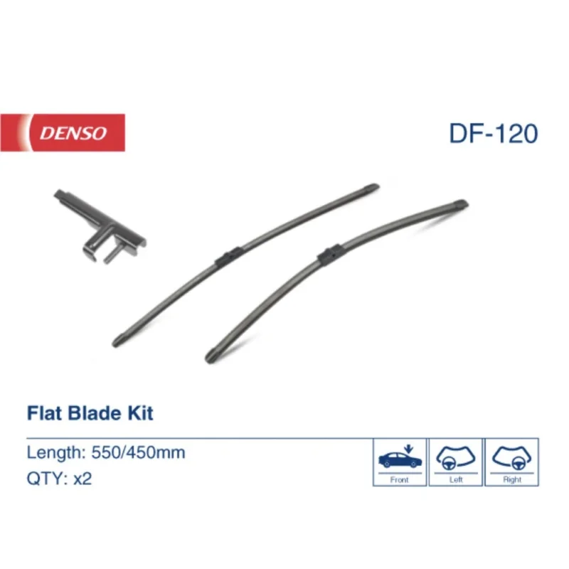 Oferta Pióra wycieraczek przód Denso Flat do Opel Astra H 3 sedan 2004-2014 - 550 mm & 450 mm (2 szt)