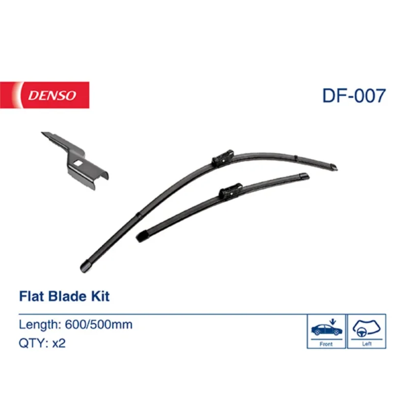 Pióra wycieraczek przód Denso Flat do Audi A4 Avant B8 kombi 2008-2015 - 600 mm & 500 mm (2 szt) Taniej