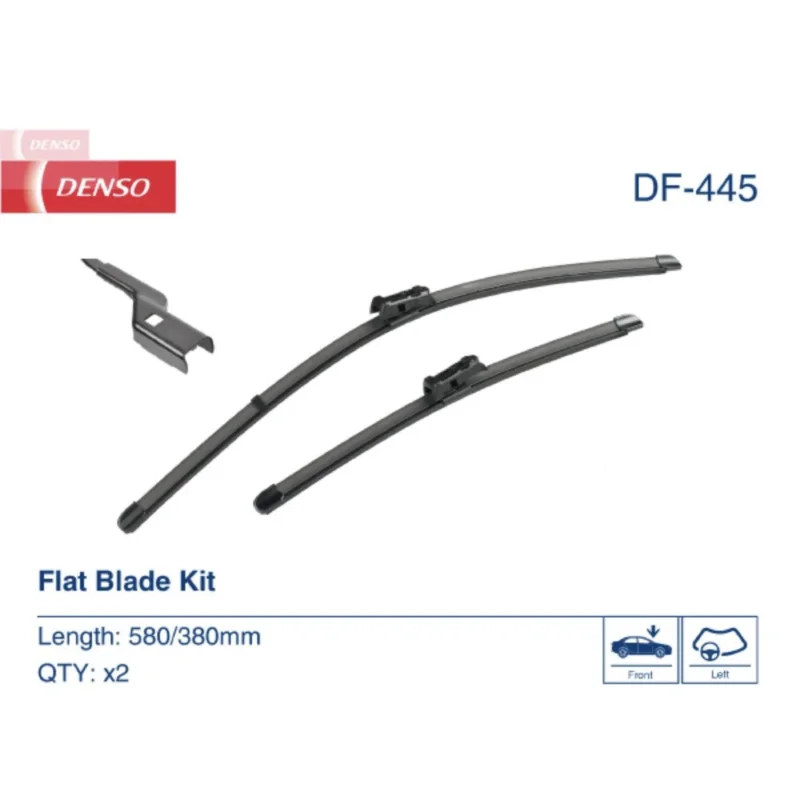 Wyprzedaż Pióra wycieraczek przód Denso Flat do Nissan Juke 2 F16 SUV 2019- - 580 mm & 380 mm (2 szt)