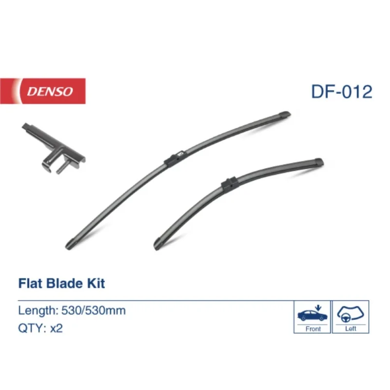 Pióra wycieraczek przód Denso Flat do VW Passat Variant B5 kombi 11.2001-02.2005 polaczenie boczne 2001-2005 - 530 mm & 530 mm (2 szt) Darmowa dostawa