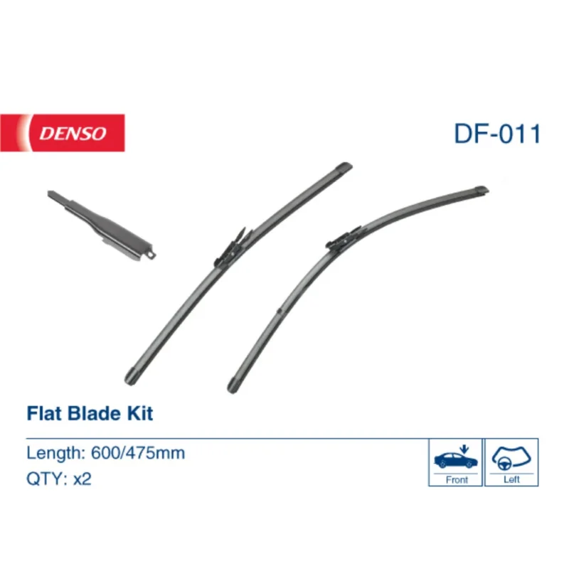 Kup online Pióra wycieraczek przód Denso Flat do BMW Seria 3 E90 sedan 09.2009-01.2012 polaczenie waskie 2009-2012 - 600 mm & 475 mm (2 szt)
