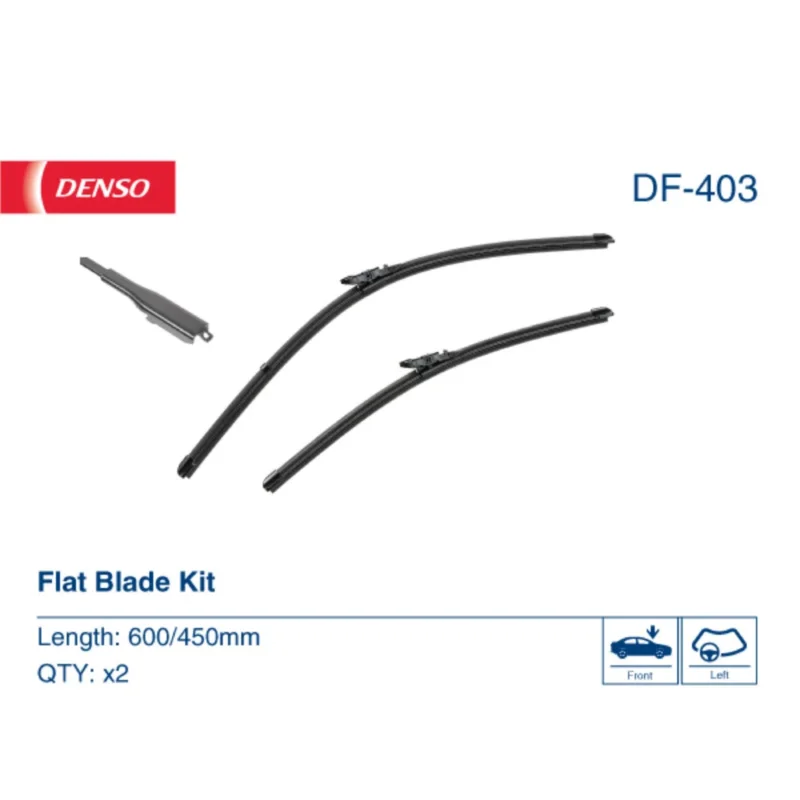 Pióra wycieraczek przód Denso Flat do BMW X1 E84 SUV 2009-2015 - 600 mm & 450 mm (2 szt) Wybór klientów