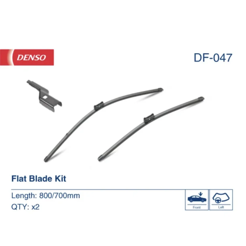 Pióra wycieraczek przód Denso Flat do Renault Scenic 4 R9 MPV 2016-2023 - 800 mm & 700 mm (2 szt) Premium