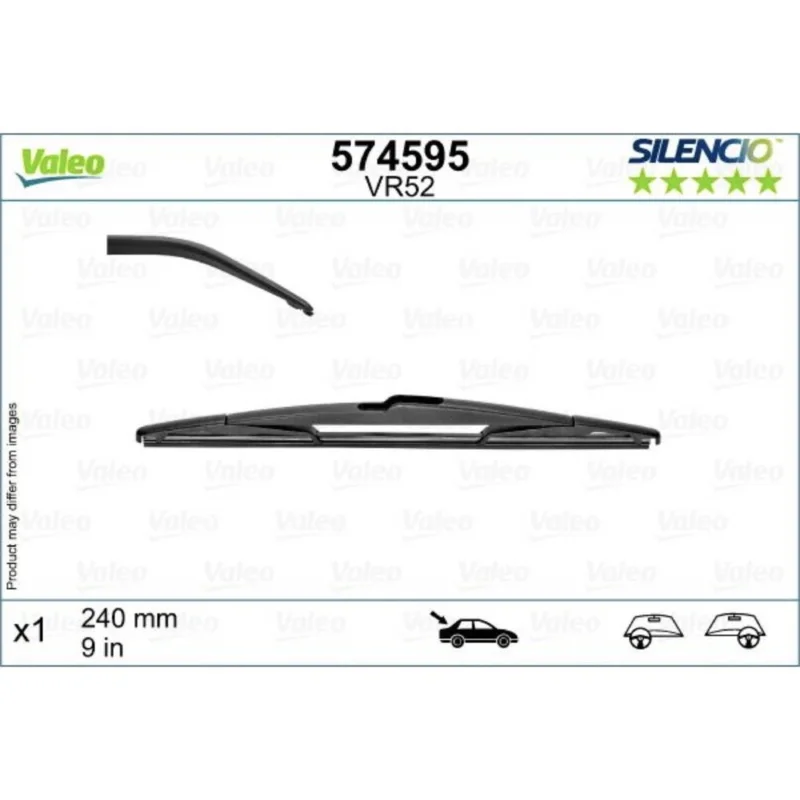 Tani Wycieraczka na tyl Valeo Silencio Rear do Renault Talisman Grand Tour kombi 06.2017-12.2022 2017-2022 - 240 mm (1 szt)