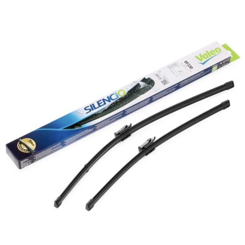 Darmowa dostawa Pióra wycieraczek przód Valeo Silencio Flat do VW Passat B6 sedan 2005-2010 - 600 mm & 475 mm (2 szt)
