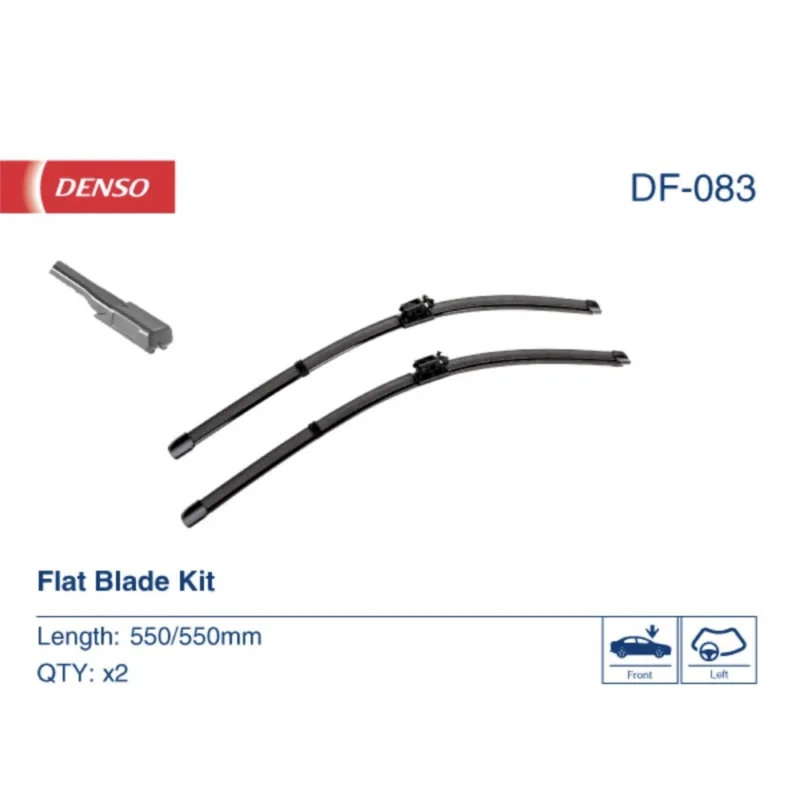 Pióra wycieraczek przód Denso Flat do Mercedes Klasa C C205 coupe 2015-2021 - 550 mm & 550 mm (2 szt) Oferta czasowa