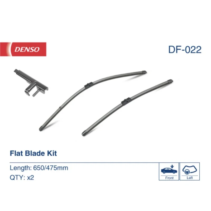 Pióra wycieraczek przód Denso Flat do Citroen C5 1 Break DC | DE kombi 12.2003-03.2008 polaczenie boczne 2003-2008 - 650 mm & 475 mm (2 szt) Wybór klientów