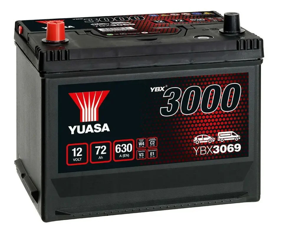 Ostatnia szansa Akumulator72AH/630A L+ YUASA YBX3069