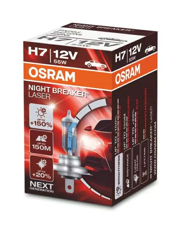Niska cena Osram Żarówka H7 55W/12V +150% więcej św