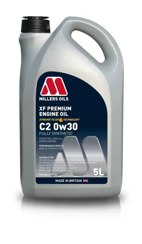 Millers Oils XF Premium C2 0w30 5L Wysoka jakość