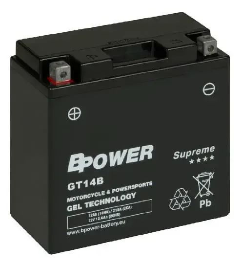 Akumulator12Ah/210A L+ BPOWER GT14B Popularny