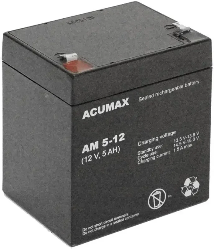 Nowy Akumulator 5Ah/12V AM5-12 T2 ACUMAX