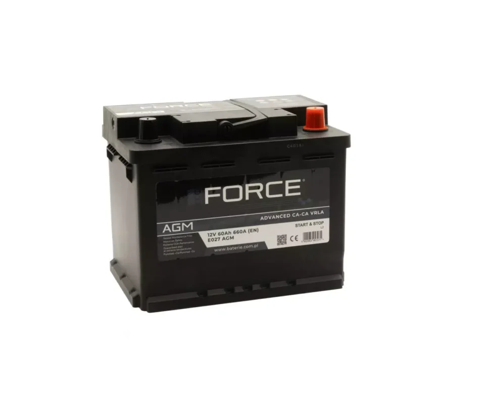 Promocja Akumulator60AH/660A P+ EcoForce AGM
