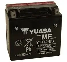 Akumulator12Ah/200A L+ YUASA YTX14-BS Łatwy zwrot