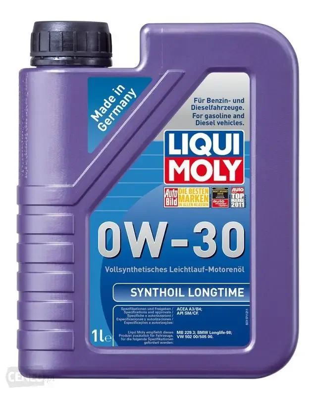 Dostępne od ręki LIQUI MOLY 0W30 Synthoil Longtime 1L