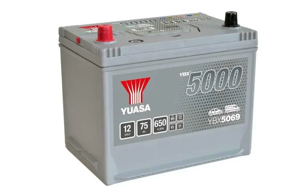 Akumulator75AH/650A L+ YUASA YBX5069 Do wyczerpania zapasów