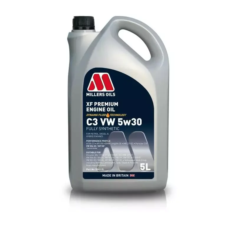 Wysoka jakość Millers Oils XF Premium C3 VW 5w30 5L