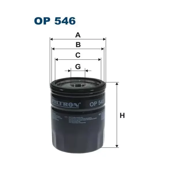 Wyjątkowa oferta FILTRON Filtr oleju OP546/2