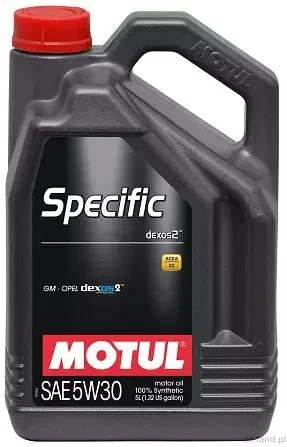 Łatwy zwrot Motul Specific 5w30 DEXOS2 5L OPEL SAAB